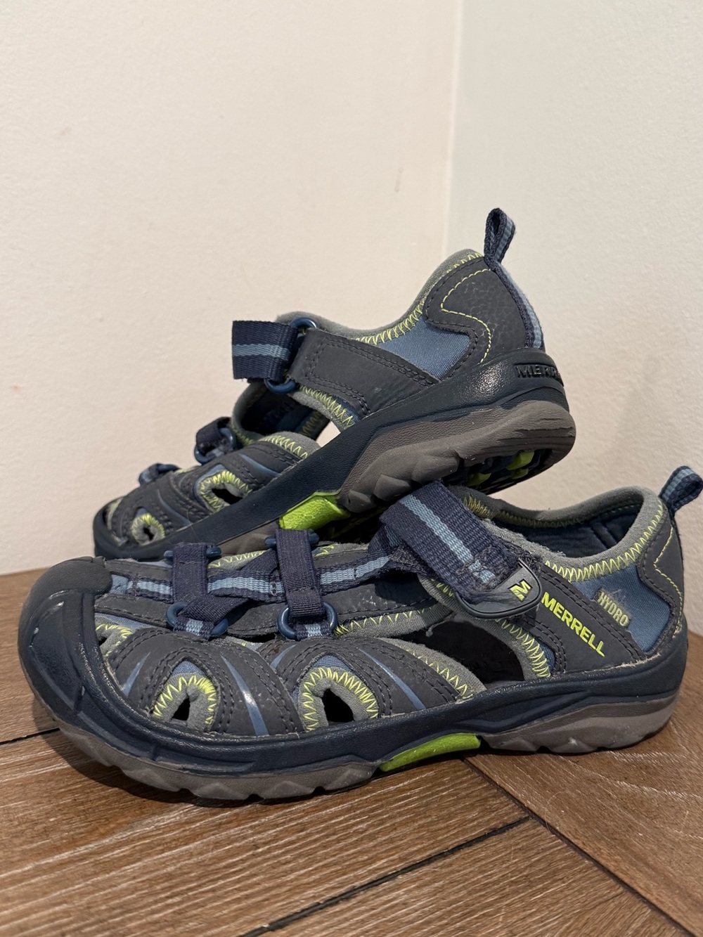 Merrell Hydro Hiker Sandal Youth Size 13 Navy Blue Fisherman Trail Shoes